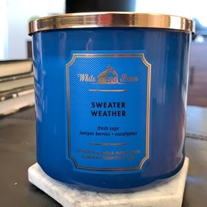 Bath & Body Works Sweater Weather 3 wick candle